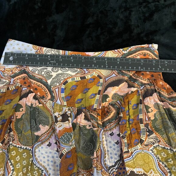 CHUFY Jag Skirt Soumy Olive Silk Blend Mini NWT M - Picture 5 of 11